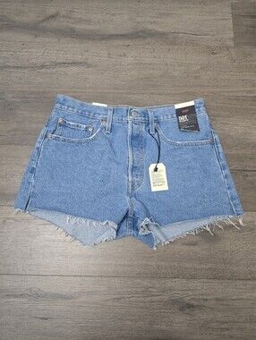 Levi's 501 Original Cutoff Denim Button Fly  Shorts High Rise Size 30